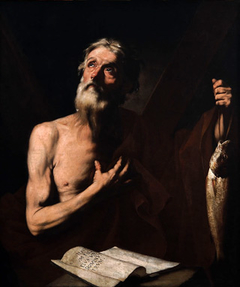 Saint Andrew, patron of the fishermen by Jusepe de Ribera