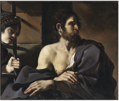 Saint John the Baptist Visited in Prison by Salome by Guercino