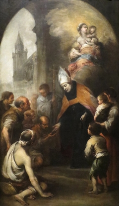 Saint Thomas of Villanueva Giving Alms to the Poor by Bartolomé Esteban Murillo