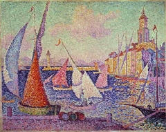 Saint-Tropez, the Pier by Paul Signac