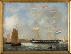 Scheepsportret Bato by Frans Jacobus van den Blijk