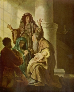 Simeon in the Temple by Rembrandt