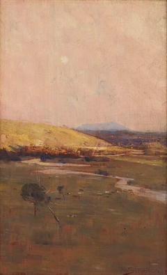 Sketch for 'Still glides the stream and shall forever glide' by Arthur Streeton