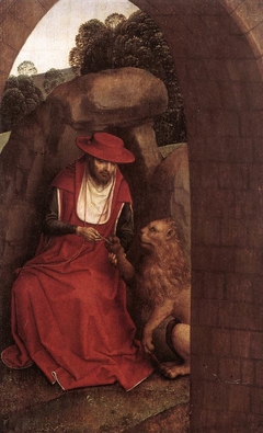 St Jerome and the Lion by Hans Memling