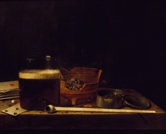 Still Life with a clay Pipe by Jan Jansz van de Velde