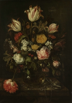 Still Life with Flowers by Abraham Hendricksz. van Beyeren