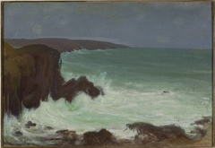 Storm of waves by Władysław Ślewiński