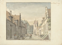 Straat in het dorp Oosterland op Duiveland by Joseph Adolf Schmetterling