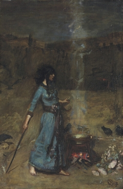 Study for The Magic Circle by John William Waterhouse