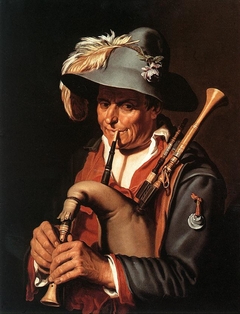 The Bagpiper by Abraham Bloemaert