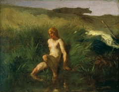 The Bather by Jean-François Millet