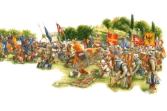 THE BATTLE OF CAMPALDINO, 1289 by Andrea Ricciardi di Gaudesi