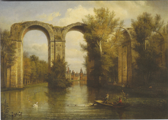 The Château de Maintenon through the Aqueduct by François-Edmée Ricois