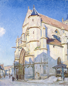 The Church in Moret by Alfred Sisley