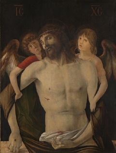 The Dead Christ supported by Angels by Giovanni Bellini