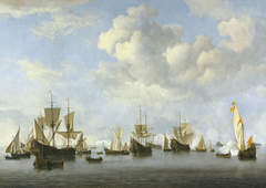 The Dutch Fleet in the Goeree Roads by Willem van de Velde the Younger