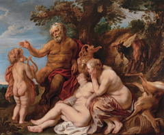 The education of Jupiter by Jacob Jordaens