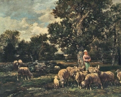 The Flock by Charles Jacque