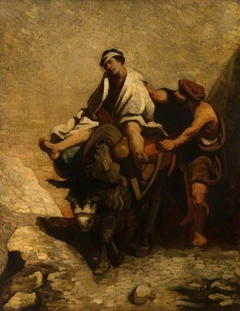 The Good Samaritan by Honoré Daumier