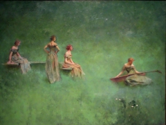 The Lute by Thomas Wilmer Dewing