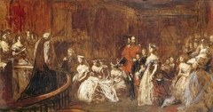 The Marriage of the Princess Victoria Adelaide, Princess Royal (1840-1901) later Empress of Prussia, to Crown Prince Frederick William of Prussia (1831-1888) later Emperor Frederick III, Emperor of G by John Phillip