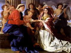 The Mystic Marriage of Saint Catherine by Nicolas Poussin