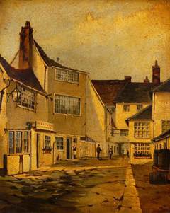 The Old Yard of the Crown and Anchor, Ipswich by Edward Charles Pococke