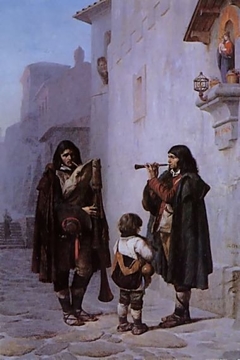 The pifferari by Jean-Léon Gérôme