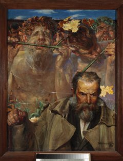 The story of a song (Portrait of Adam Asnyk). by Jacek Malczewski