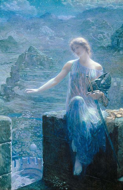 The Valkyrie’s Vigil by Edward Robert Hughes