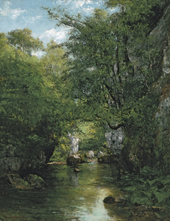 The Water Stream, La Brème by Gustave Courbet