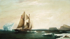 The Yacht 'Isabel' on the First Voyage into Smith Sound by George Chambers