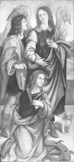 Tobias, the Archangel Raphael, and Saint Catherine of Alexandria by Raffaellino del Garbo