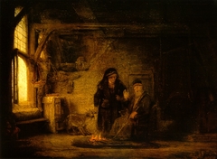 Tobit and Anna with the Kid by Rembrandt