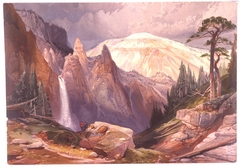 Tower Falls and Sulphur Mountain by Thomas Moran