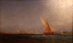 Trabucco à Venise ou retour à Martigues by Félix Ziem