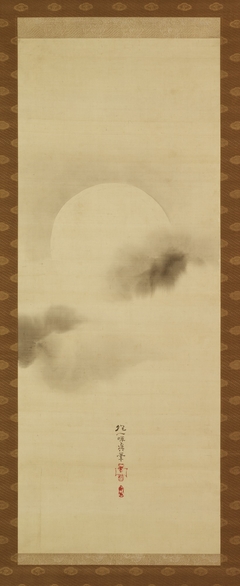 Triptych of the Seasons: Moon Among Clouds by Sakai Hoitsu