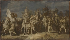 Triumphzug Alexanders des Großen: Kriegstrophäen und Feldzeichen (Folge 4/12) by Gerard de Lairesse