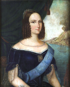 Unfaithful portrait of Brazilian Empress Teresa Cristina (1822–1889) by José Correia de Lima