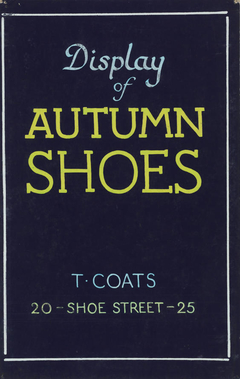 Untitled (Display of Autumn Shoes) by Vivian Smith