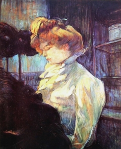 The modiste by Henri de Toulouse-Lautrec