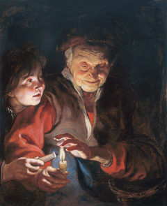 Old Woman and Boy with Candles by Peter Paul Rubens