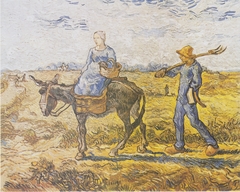 Peasant Couple Going to Work / Morning: Going out to Work by Vincent van Gogh