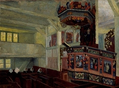 Vågå Church before the Service by Anna Schønheyder