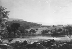 View near Sherburne, Chenango County, New York by Jasper Francis Cropsey