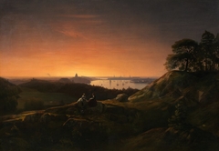 View of Stockholm from Kvarnholmen by Carl Stefan Bennet