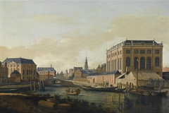 View of the Two Synagogues of Amsterdam by Gerrit Adriaenszoon Berckheyde