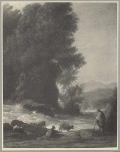 Waterfall by Claude Lorrain