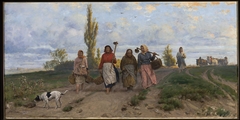 Women returning from the fields by Antoni Kozakiewicz