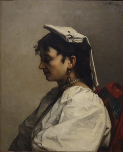 Young Woman in a Costume from Capri by Emmanuel Benner the Younger